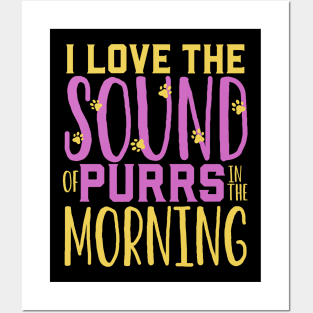 Purrs in the morning - Animal shelter worker Posters and Art